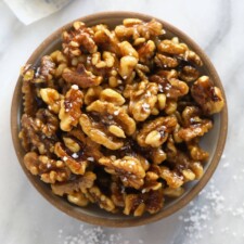 Healthy 10 Minute Candied Walnuts image