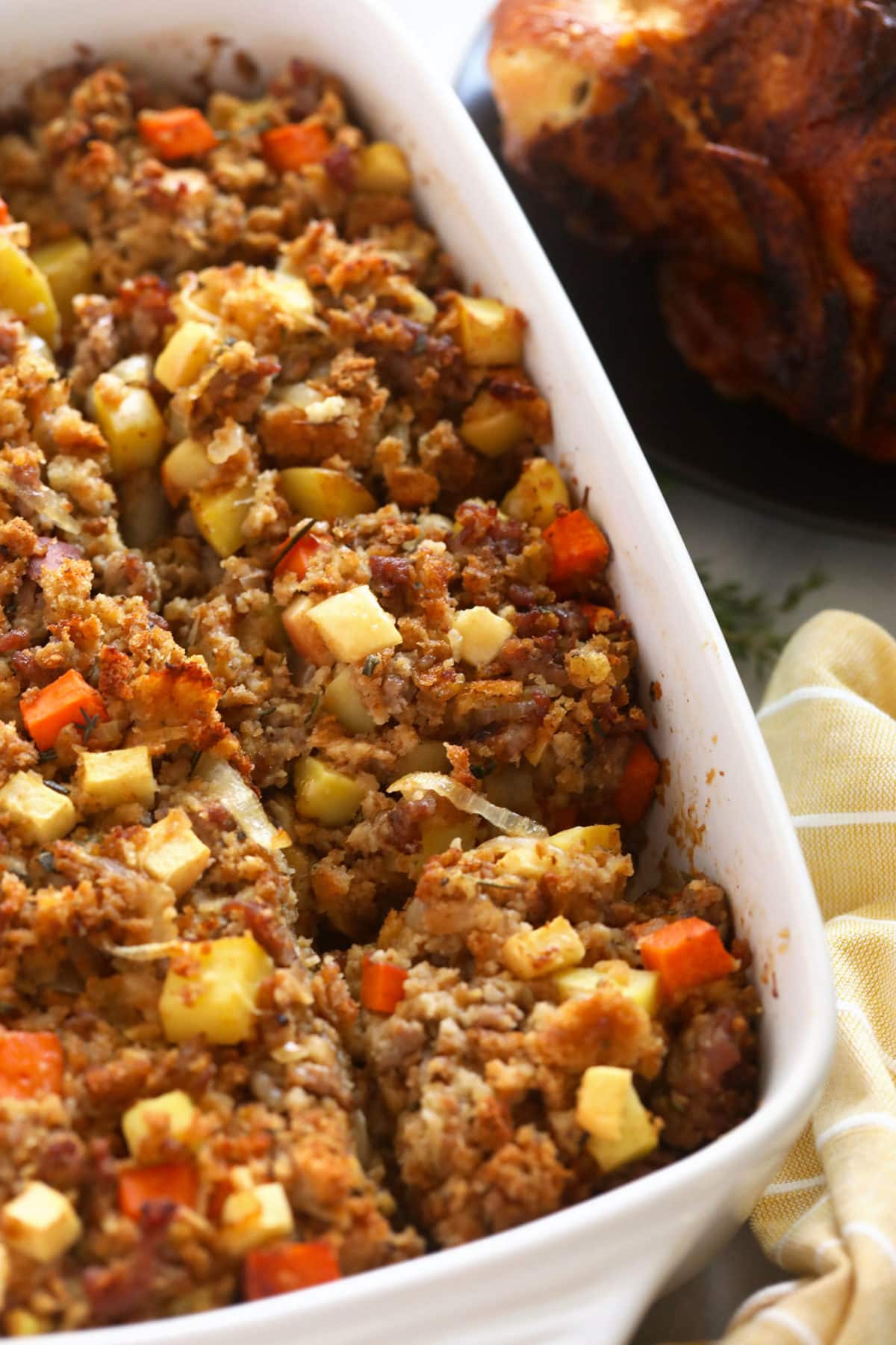 Sausage Stuffing (Easy + Hearty) Fit Foodie Finds