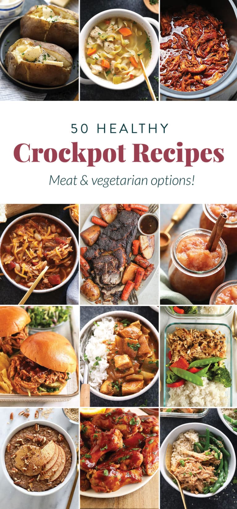 50 Healthy Crockpot Recipes (healthy crockpot meals for all!) - Fit