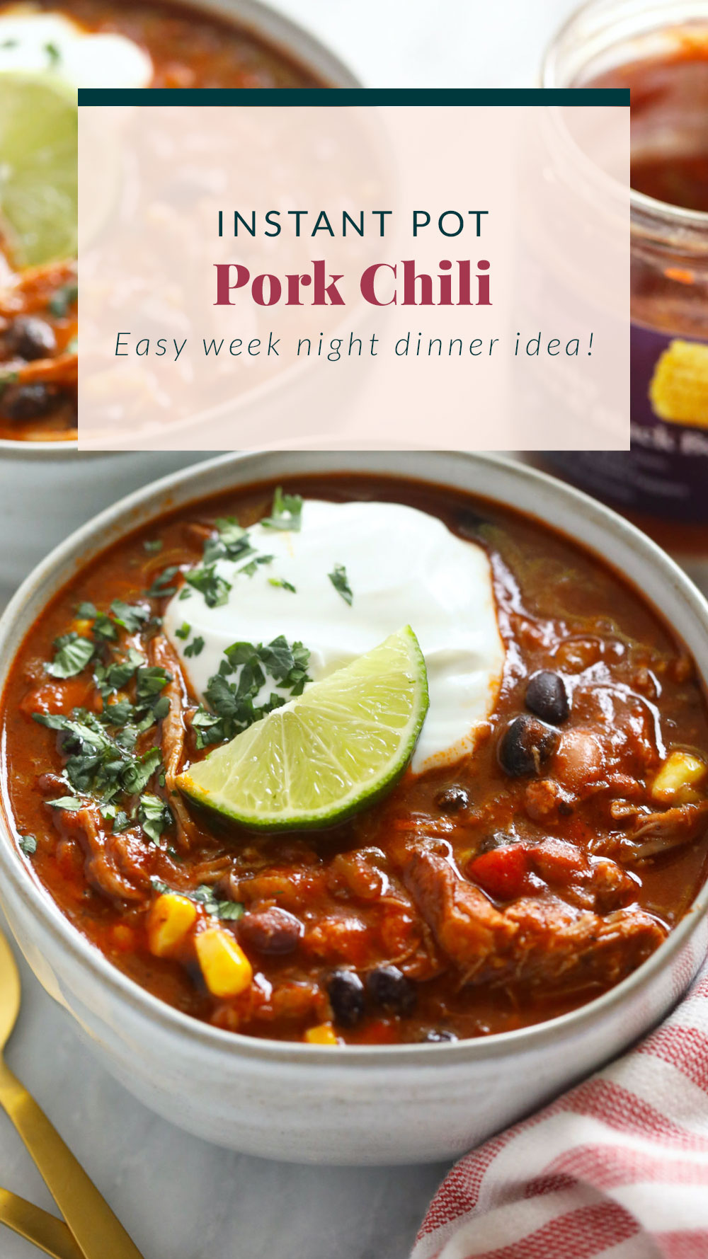 Pulled Pork Chili (Instant Pot) Fit Foodie Finds