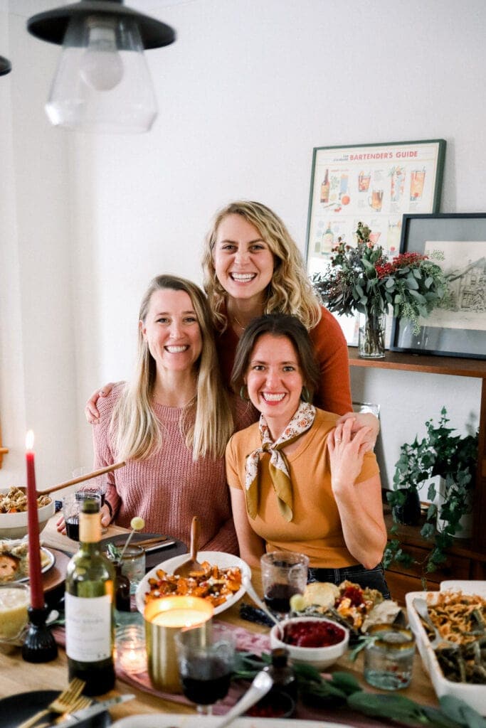 Team Fit Foodie at Thanksgiving table