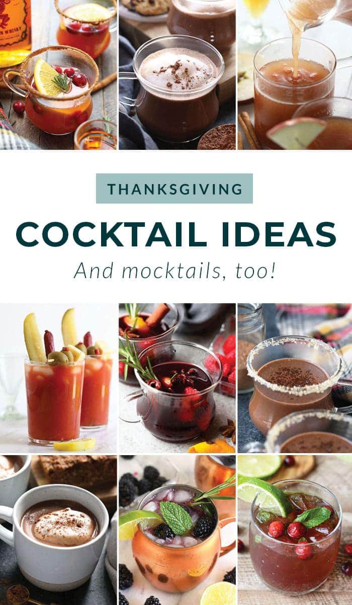 All the Festive Thanksgiving Cocktails your heart desires! You've got your Turkey Day menu planned, but don't forget about the drinks! cocktails