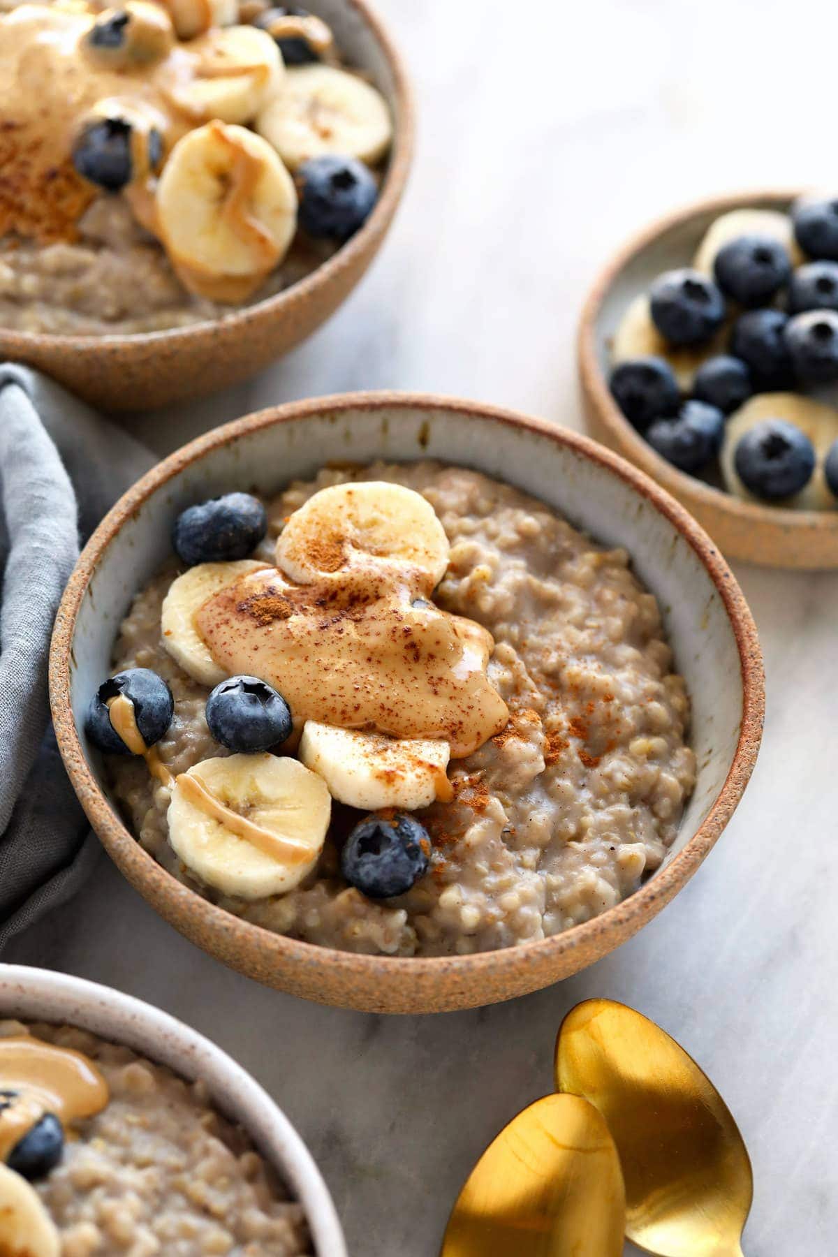 steel cut oats in bowl