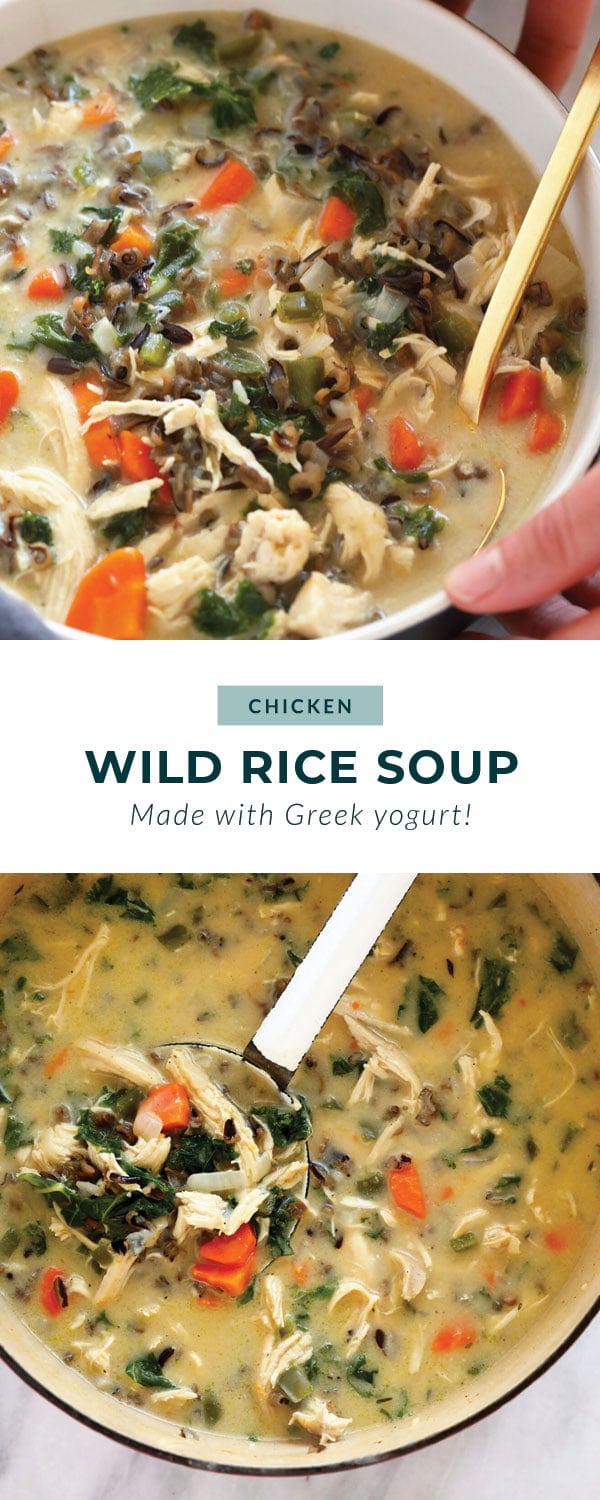 Ultimate Chicken Wild Rice Soup (serves 6!) - Fit Foodie Finds