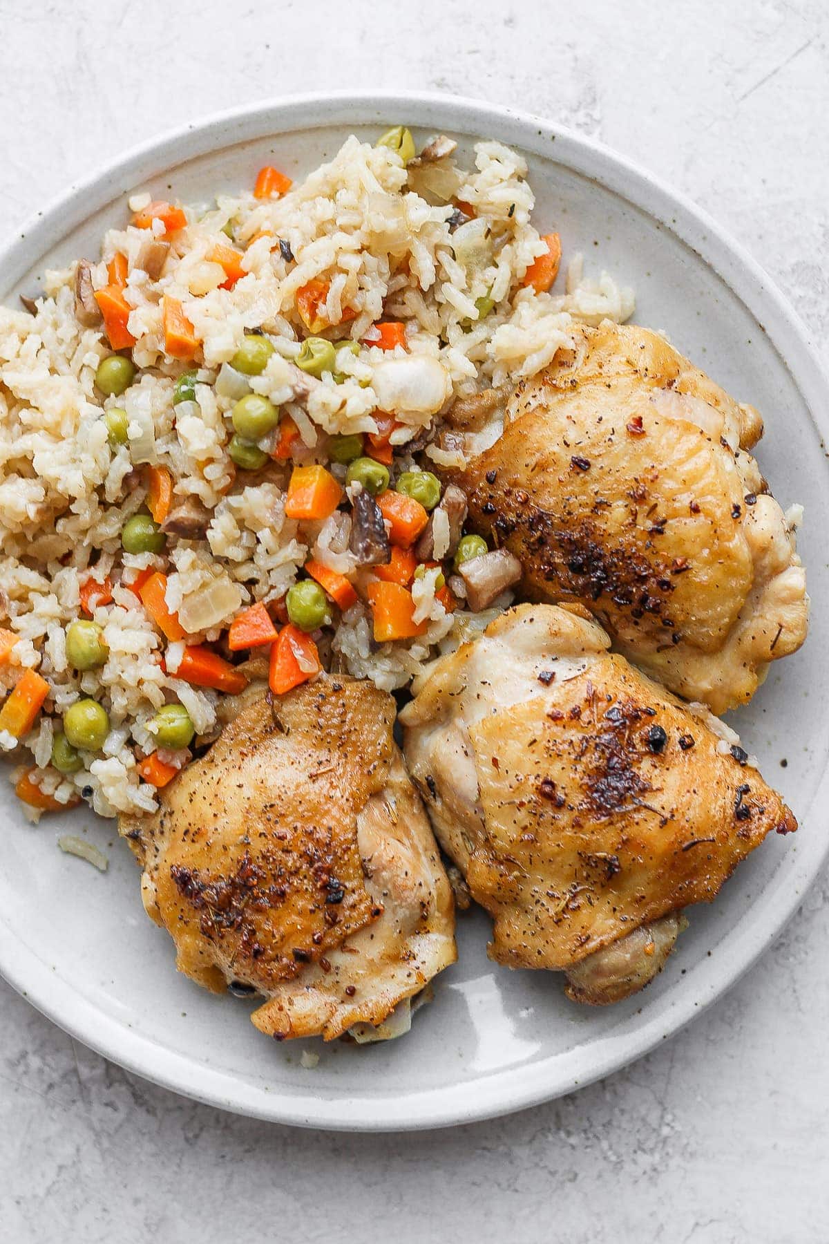 One Pot Chicken and Rice - Fit Foodie Finds