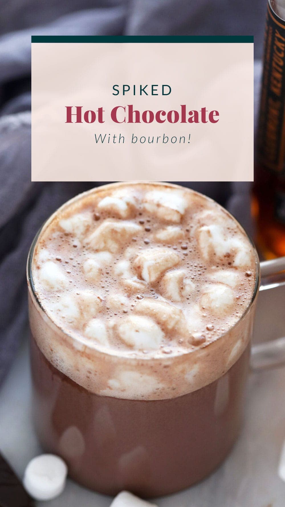 Easy Spiked Hot Chocolate (5 ingredients!) - Fit Foodie Finds