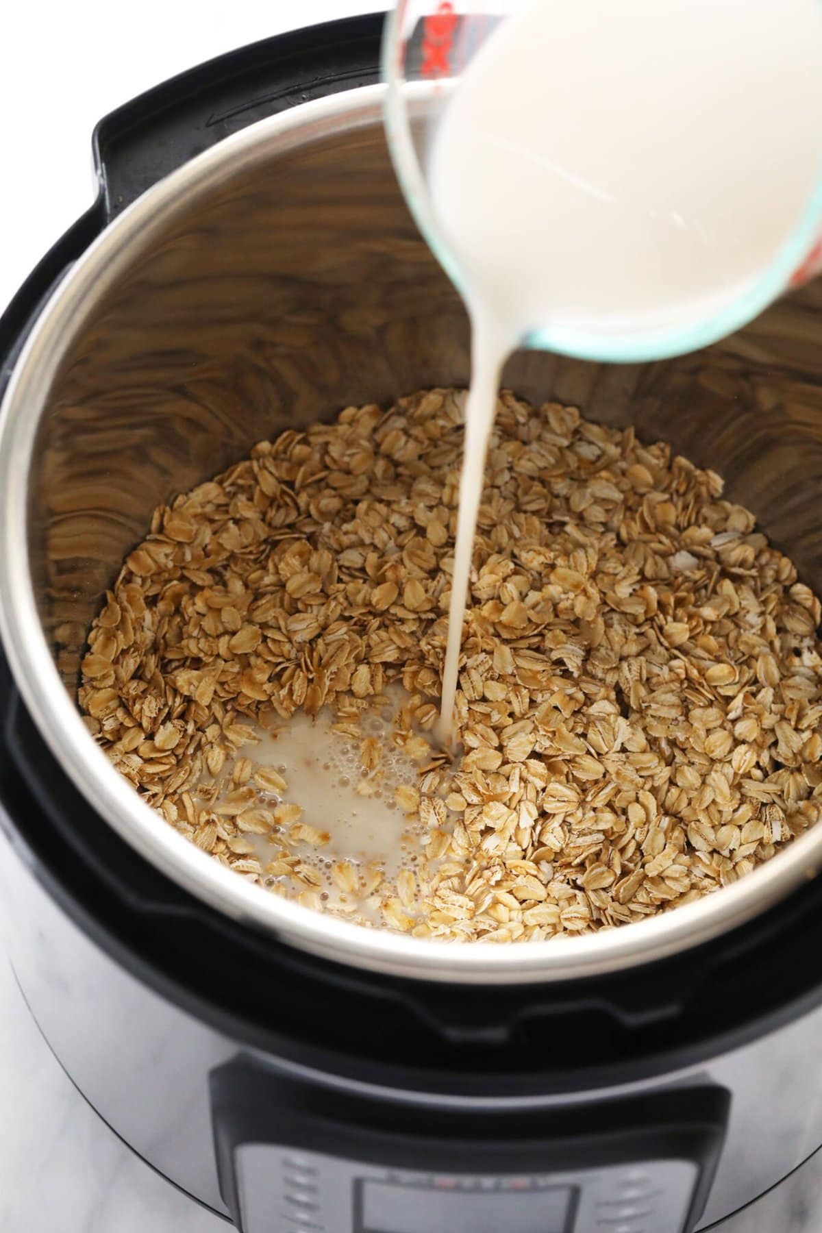 Instant Pot Oatmeal (with rolled oats) - Fit Foodie Finds