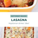 Butternut squash lasagna