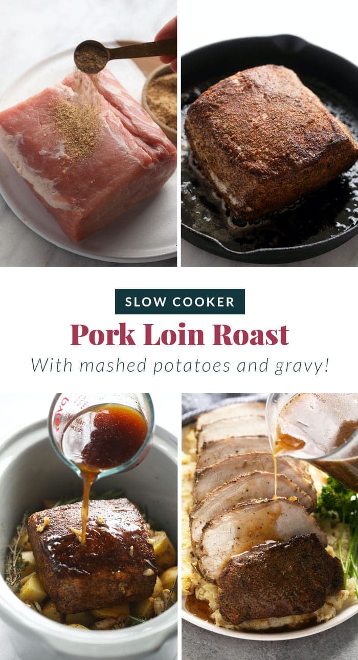 Slow Cooker Pork Loin - Fit Foodie Finds