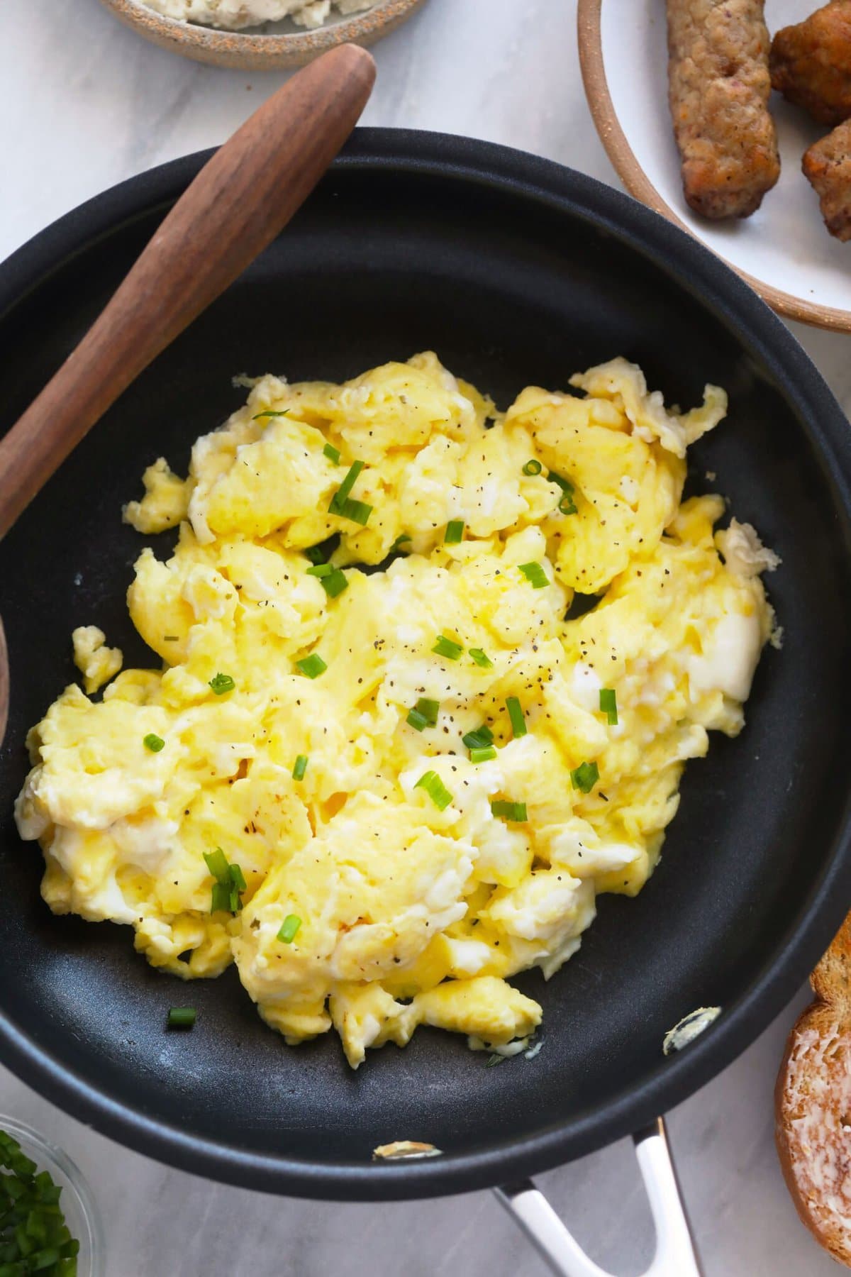 Perfect Scrambled Eggs fluffy Delicious Fit Foodie Finds