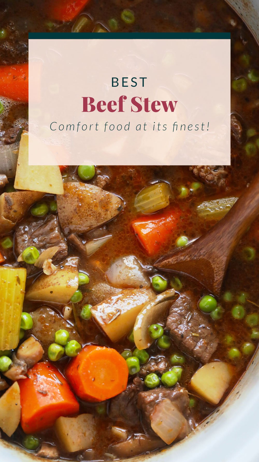 Slow Cooker Beef Stew (healthy ingredients!) - Fit Foodie Finds