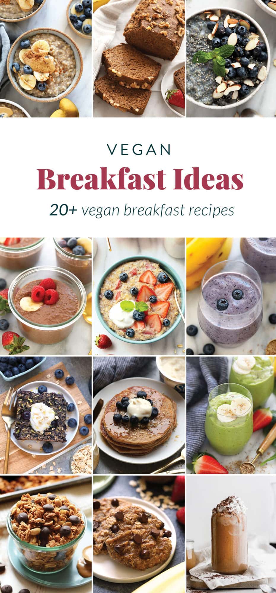 Easy Vegan Breakfast Ideas (25+ vegan breakfasts!) - Fit Foodie Finds