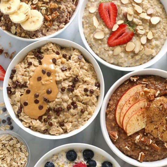 oatmeal in bowls