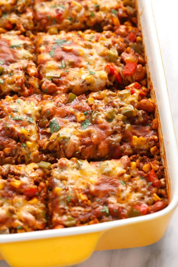 Mexican Casserole Ninja Foodi Recipe - Tidbits by Taylor