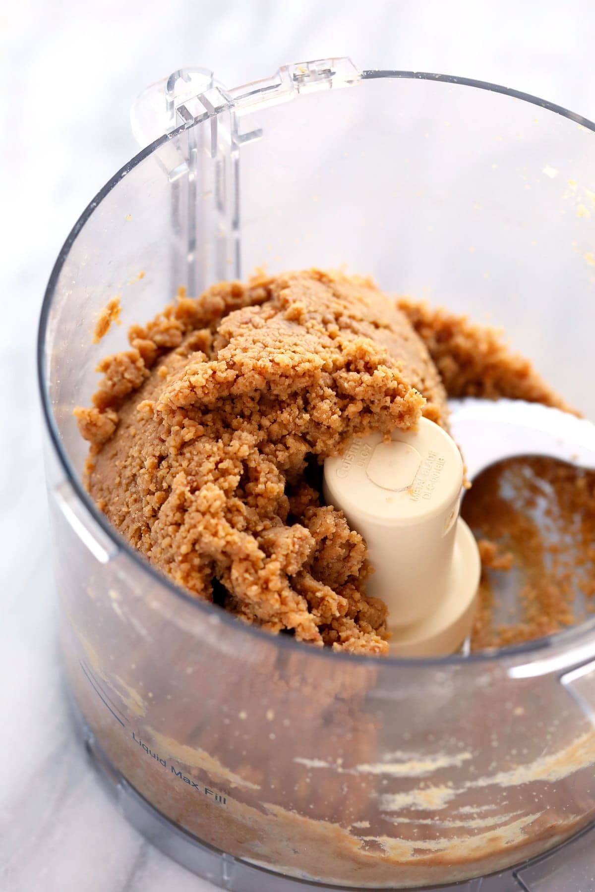 protein bar dough in food processor