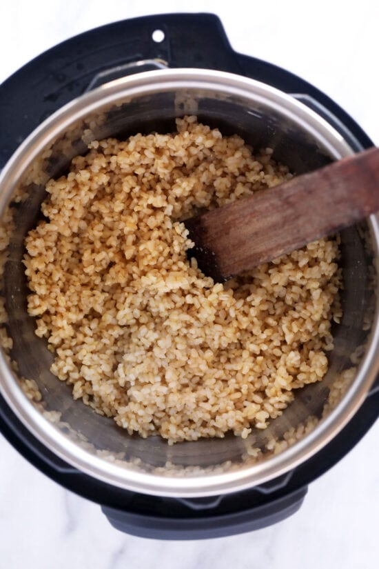 Instant Pot Brown Rice (Short + Long Grain!) - Fit Foodie Finds