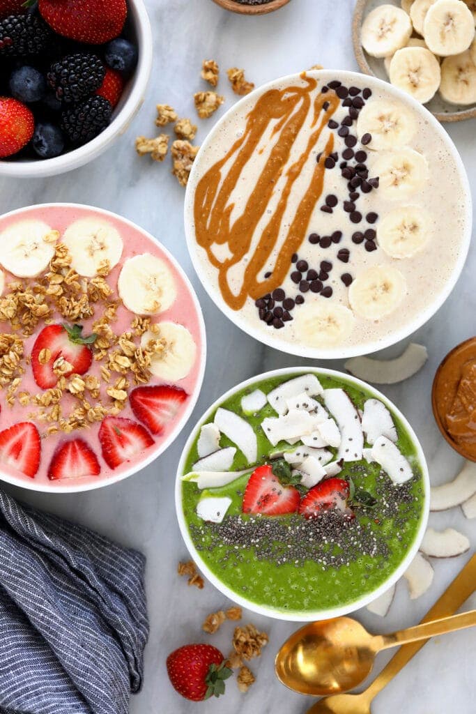 Smoothie Bowl (3 Ways) - Fit Foodie Finds