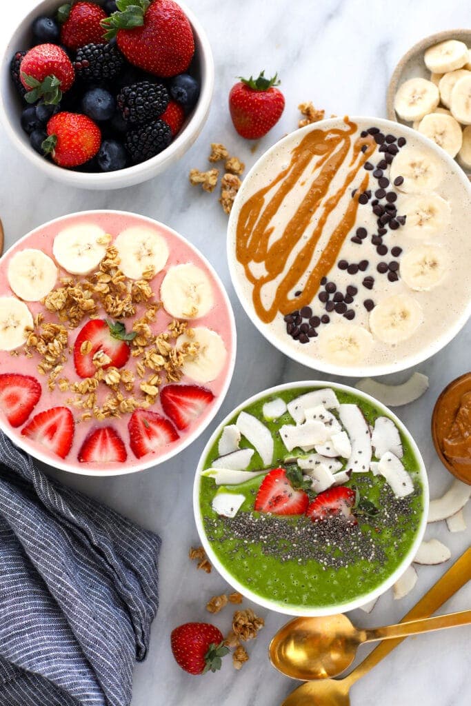 Smoothie Bowl (3 Ways) - Fit Foodie Finds