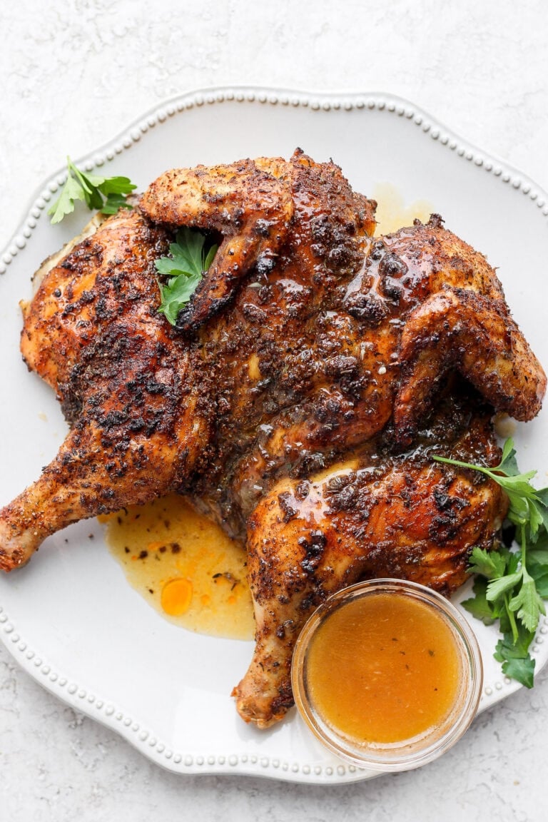 The BEST Spatchcock Chicken - Fit Foodie Finds