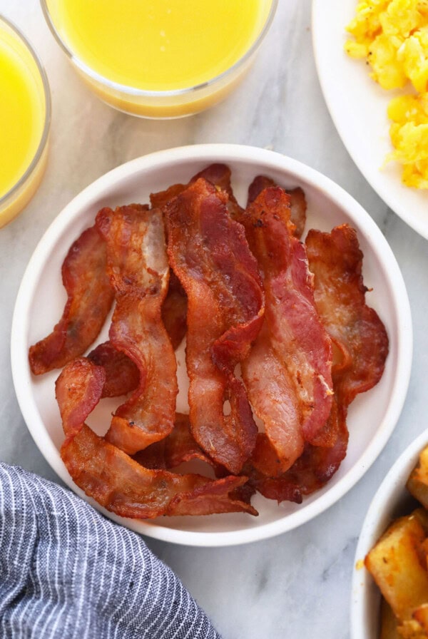 bacon on plate