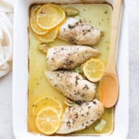 Easy Baked Lemon Chicken (high protein/low carb) - Fit Foodie Finds