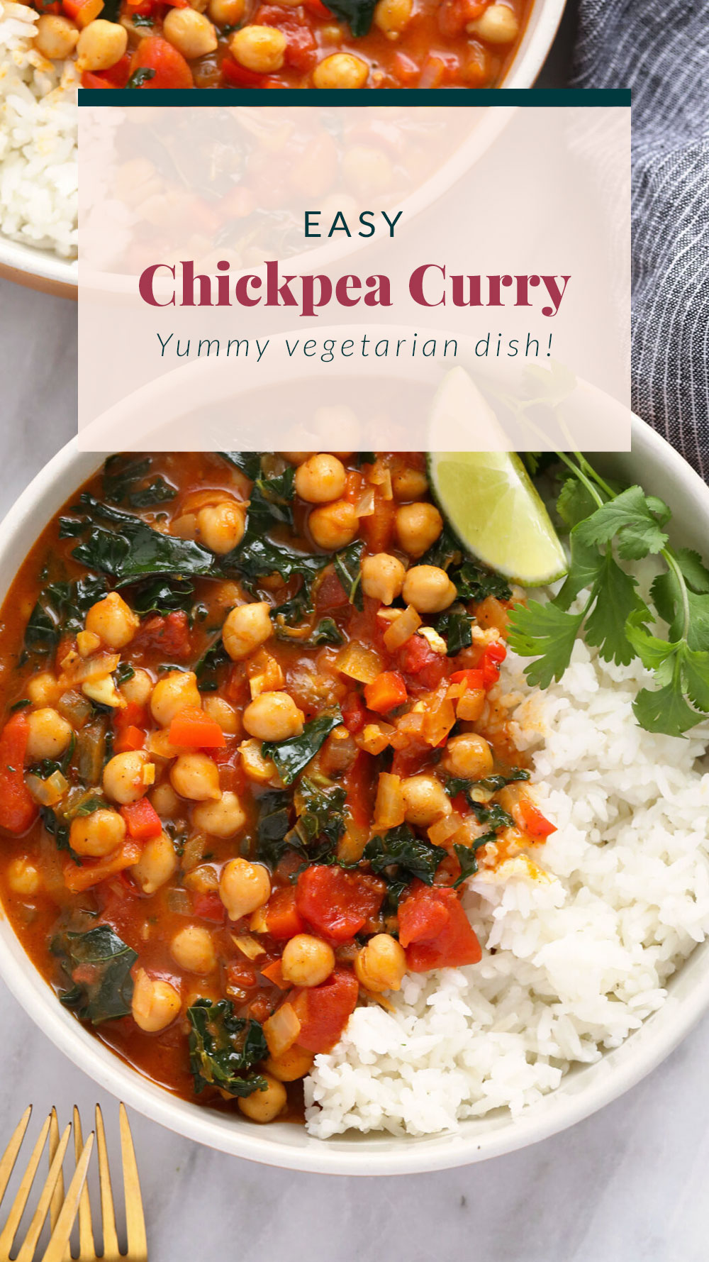 One Pot Chickpea Curry (vegetarian!) - Fit Foodie Finds