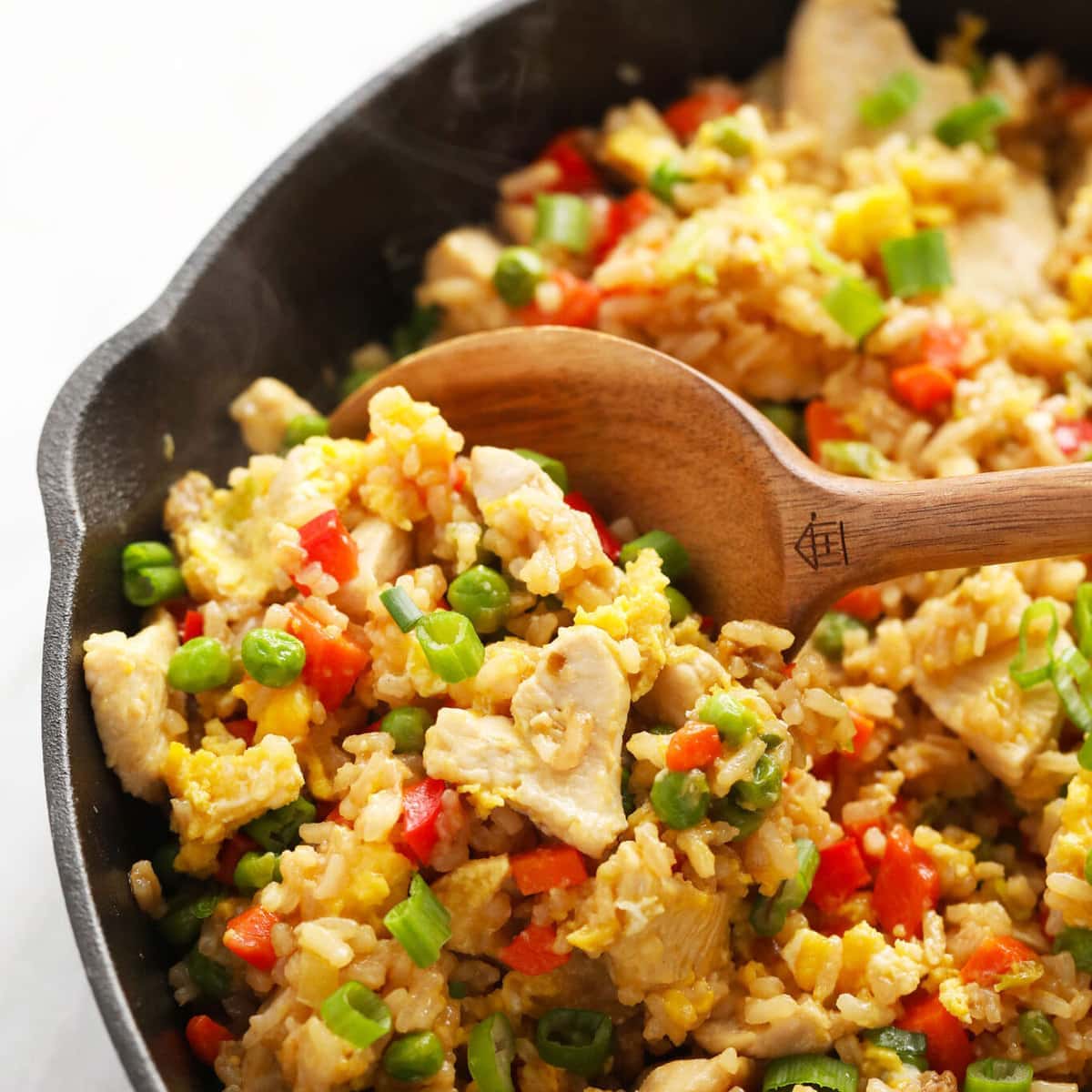 Easy Chicken Fried Rice (Favorite Fried Rice Recipe!) - Fit Foodie Finds