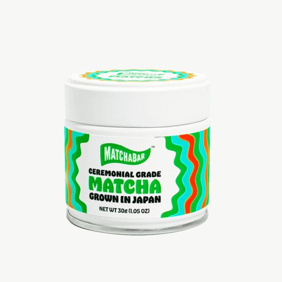 matcha powder tin.