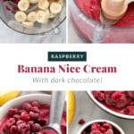 raspberry chocolate chunk banana nice cream