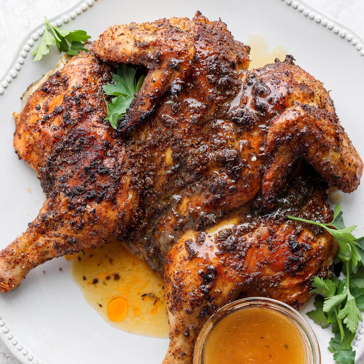 The BEST Spatchcock Chicken - Fit Foodie Finds