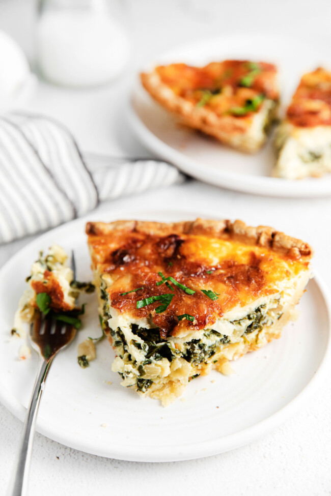 The BEST Easy Spinach Quiche (ready in under 1 hour!) - Fit Foodie Finds