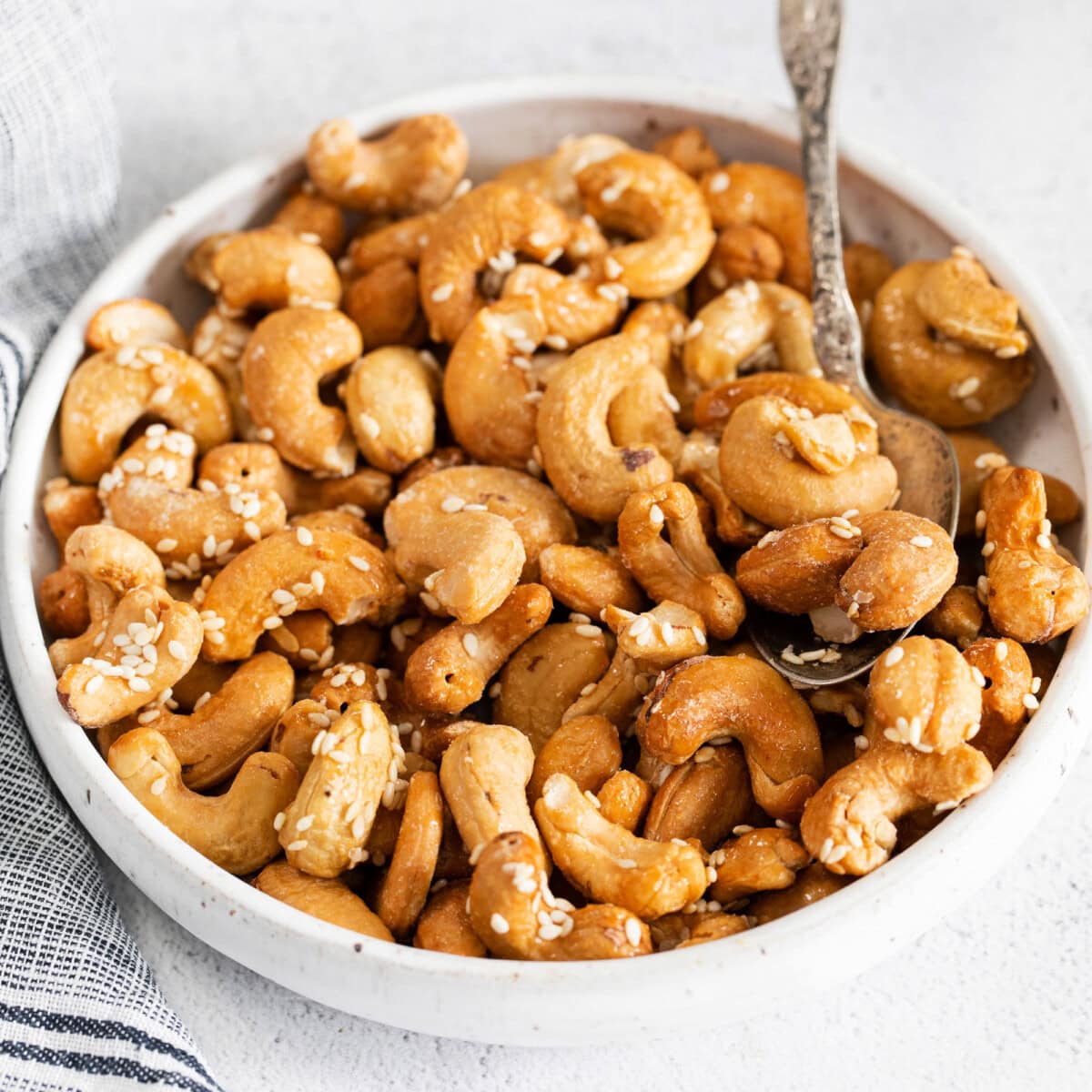 Maple Sea Salt Roasted Cashews Fit Foodie Finds