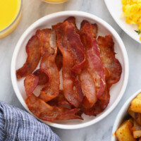 bacon on plate