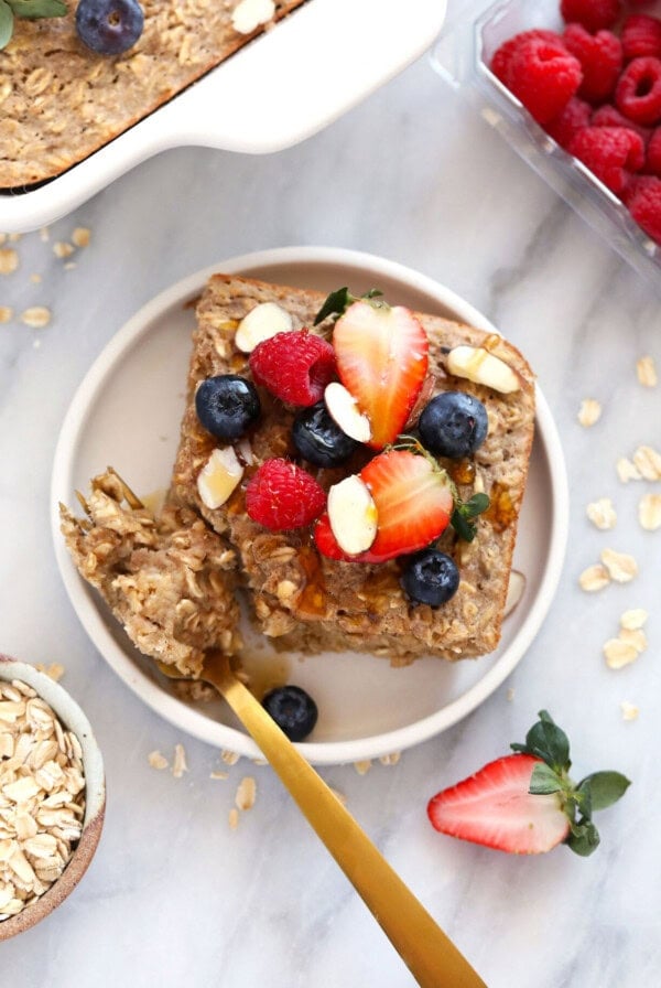 Baked Oatmeal on plate