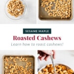 maple sesame roasted cashews