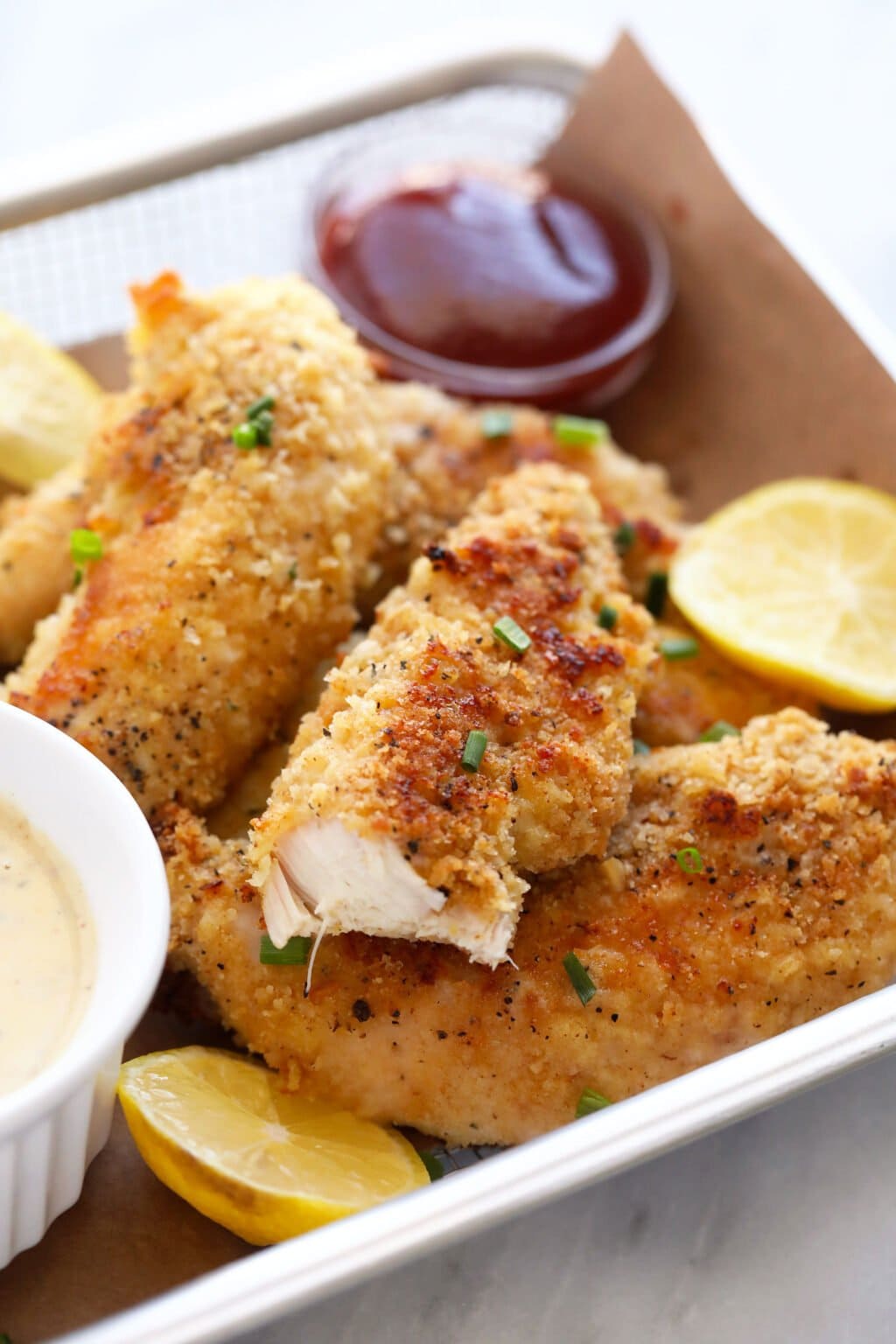 The BEST Crispy Baked Chicken Tenders - Fit Foodie Finds