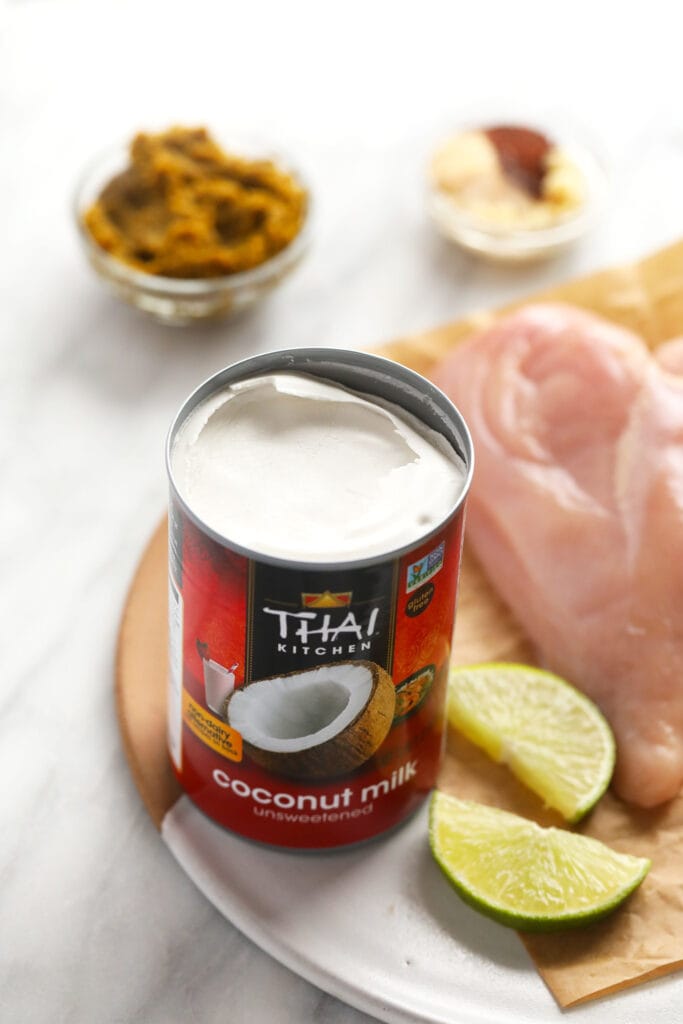 Coconut milk in a can. 