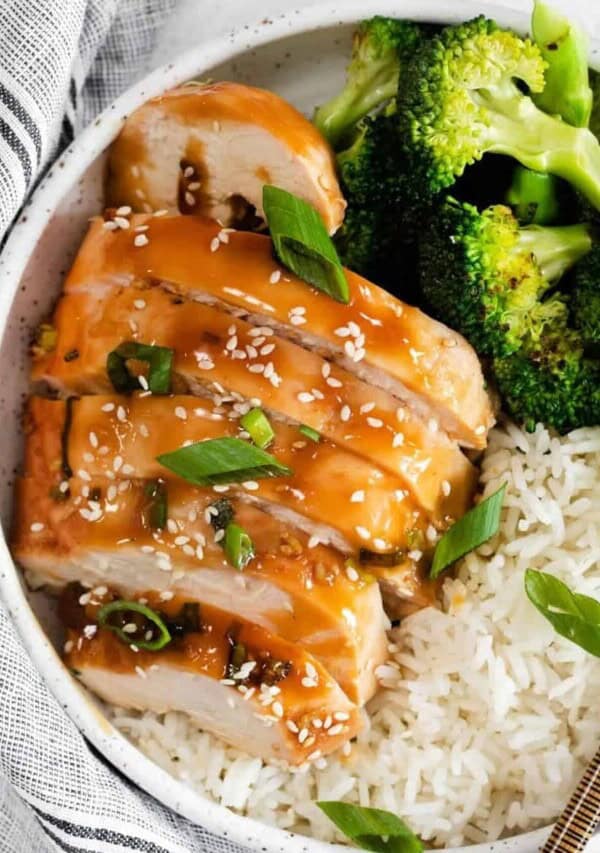 teriyaki chicken on plate