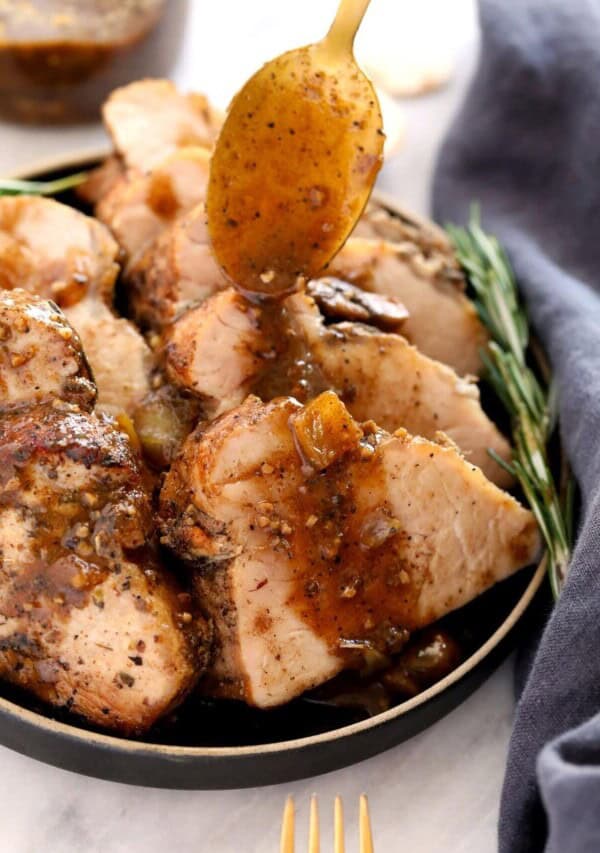 pork tenderloin with gravy