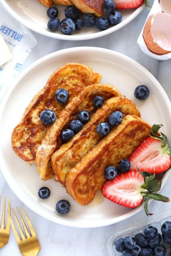 French toast sticks on plate