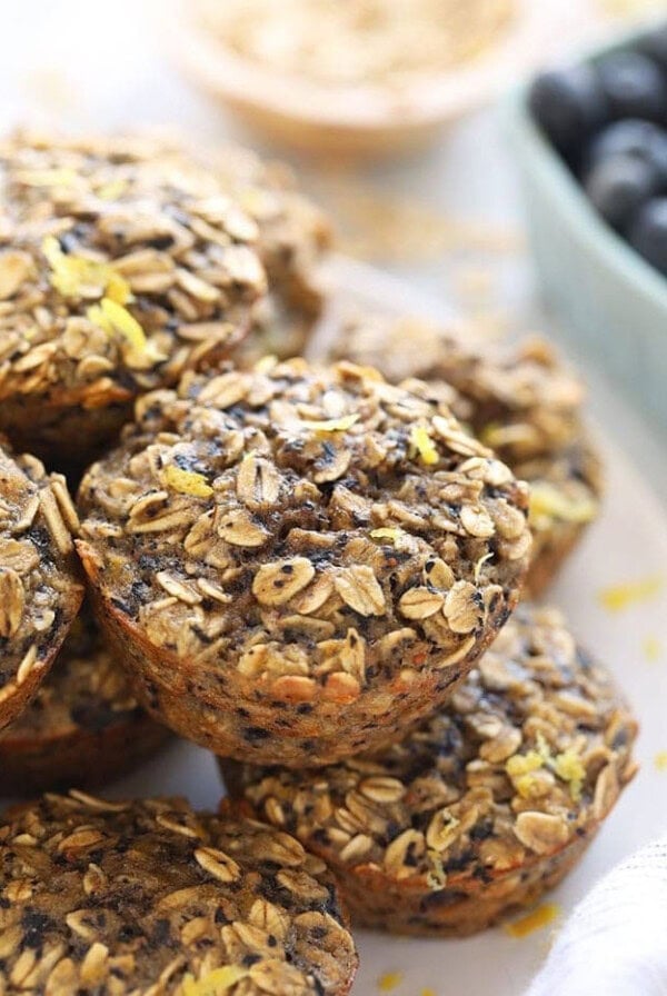 oatmeal cups on plate