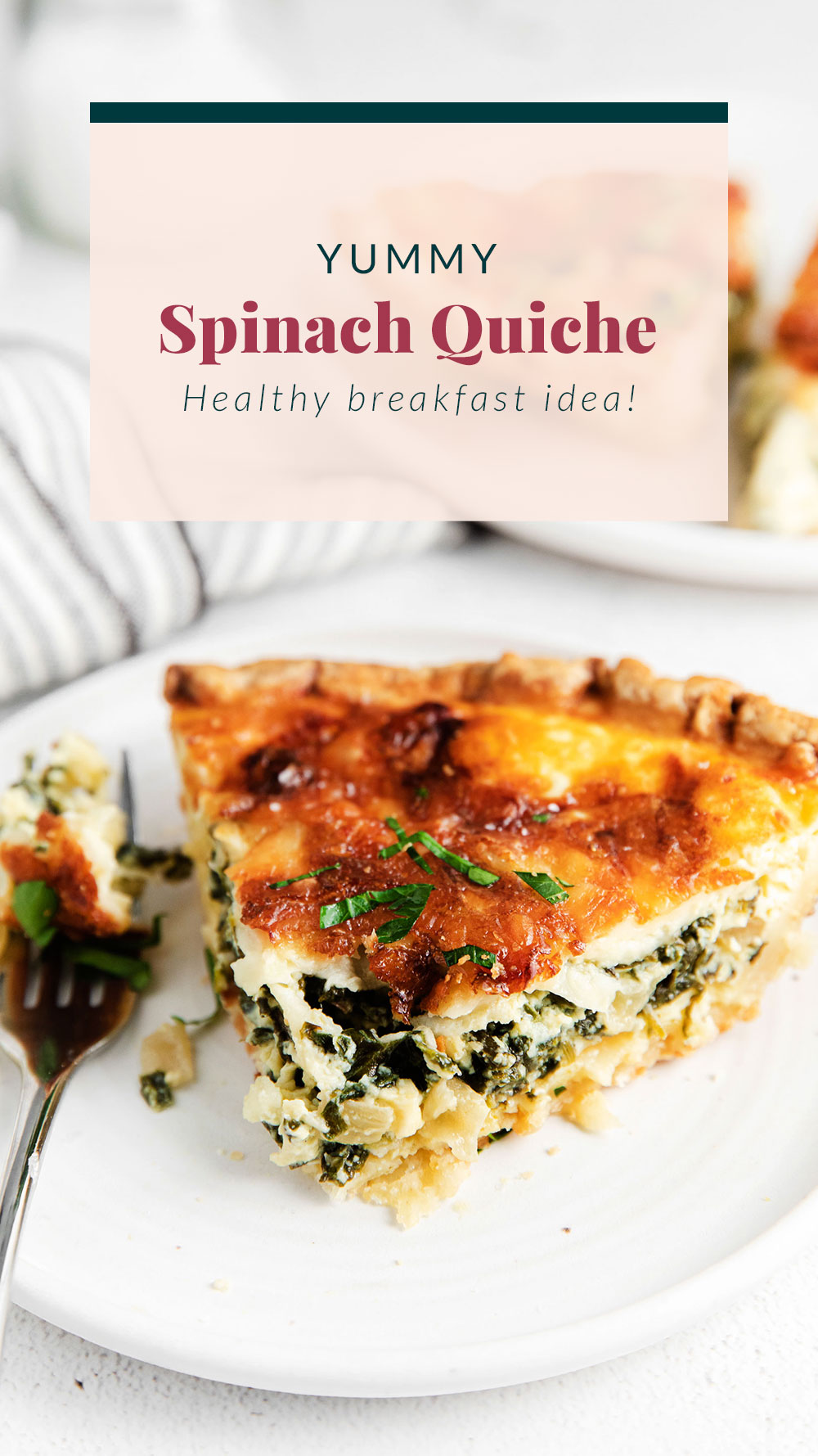 Easy Spinach Quiche (ready in under 1 hour!) - Fit Foodie Finds