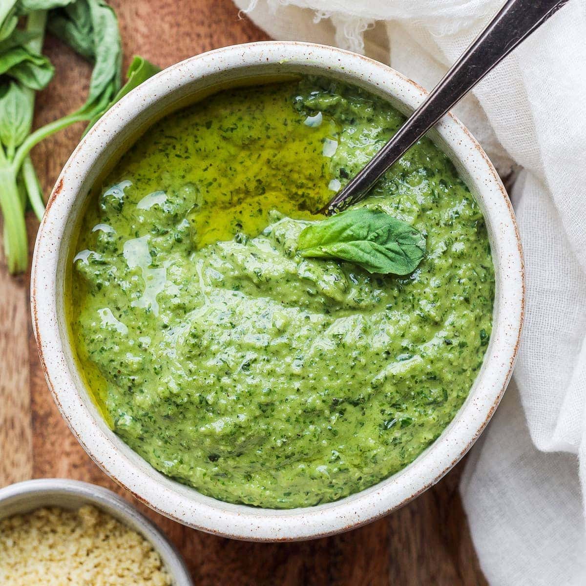 Simple Vegan Pesto (fresh and flavorful!) Fit Foodie Finds