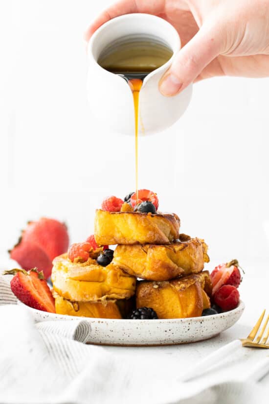 Perfect French Toast (5 ingredients!) - Fit Foodie Finds