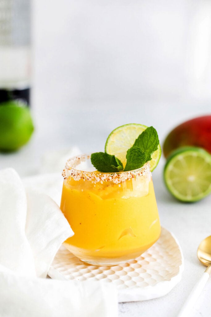 Frozen Mango Margarita (Blended) - Fit Foodie Finds