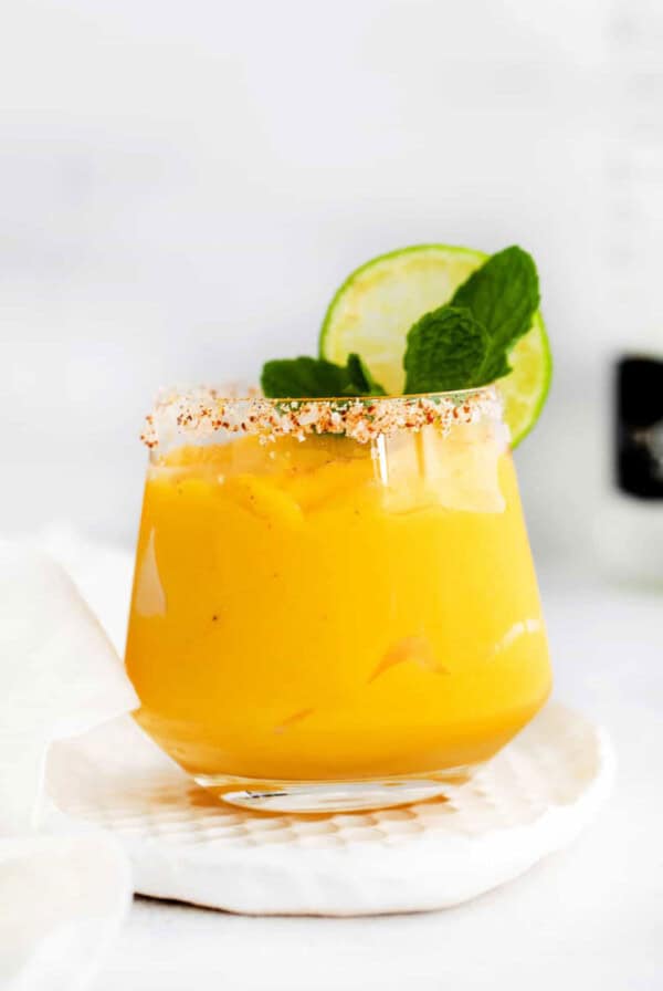 mango margarita in glass