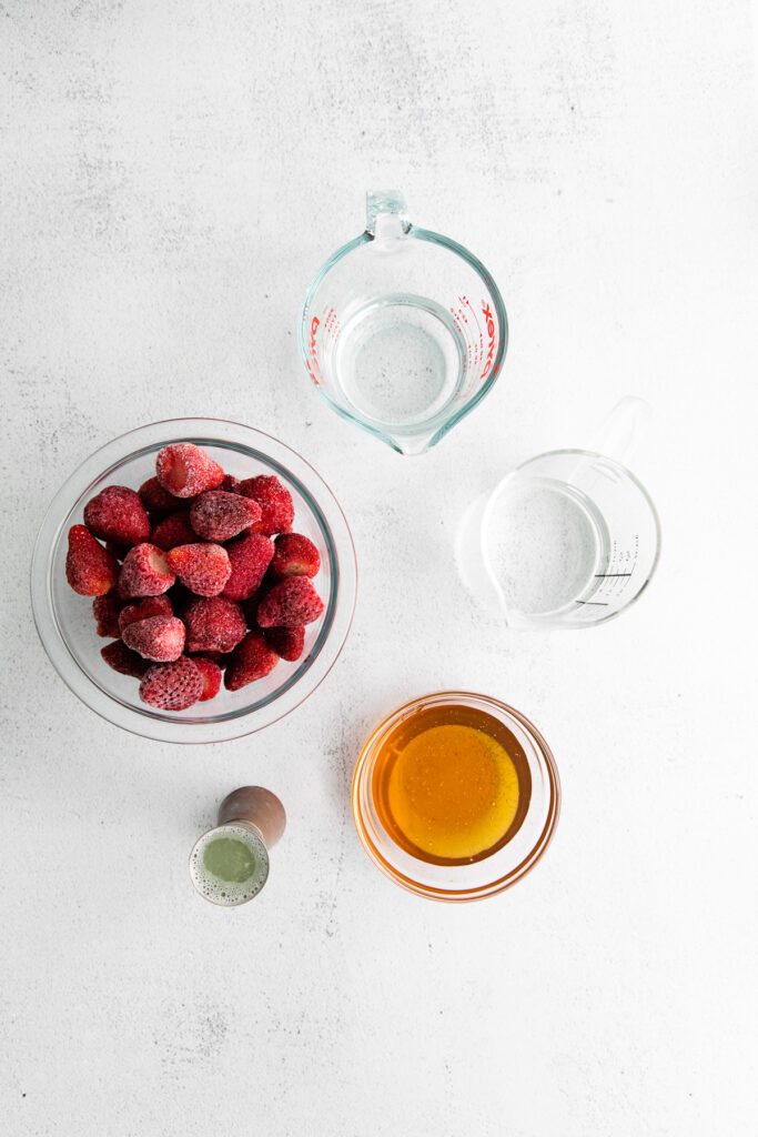 daiquiri ingredients on counter