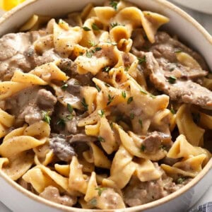 Easy Beef Stroganoff Recipe (ready in 30 minutes!) - Fit Foodie Finds