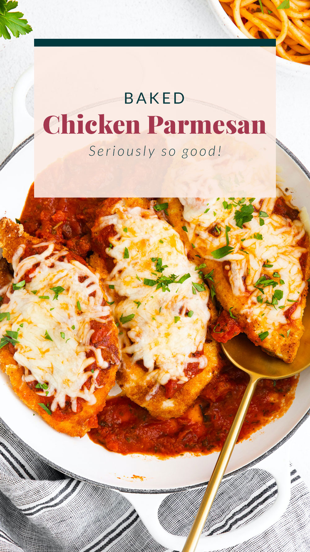 chicken parmesan in dish