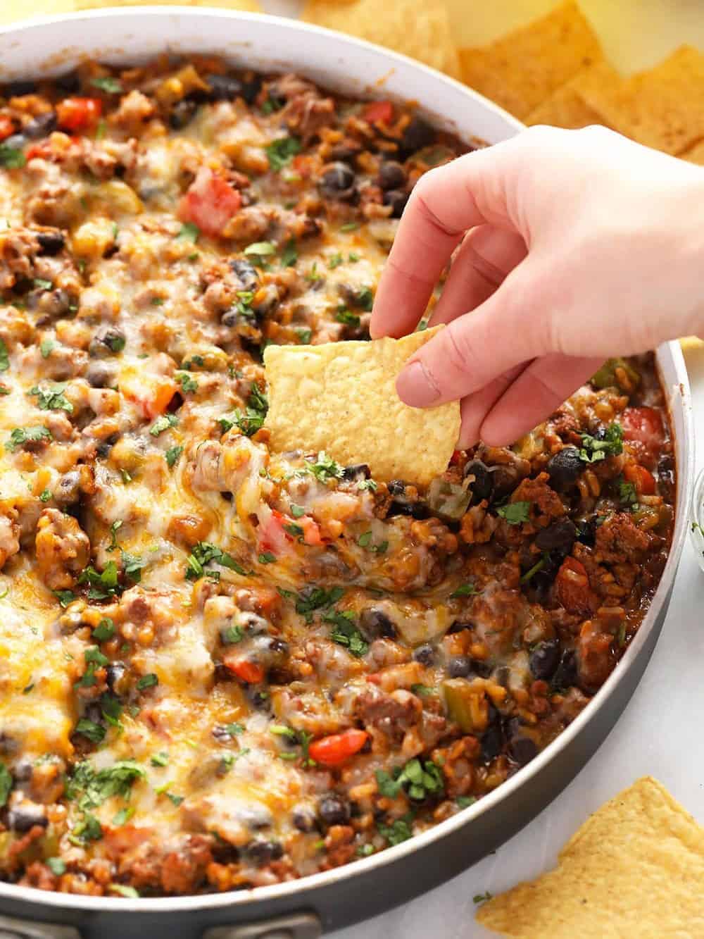 Mexican Ground Beef Skillet - Fit Foodie Finds